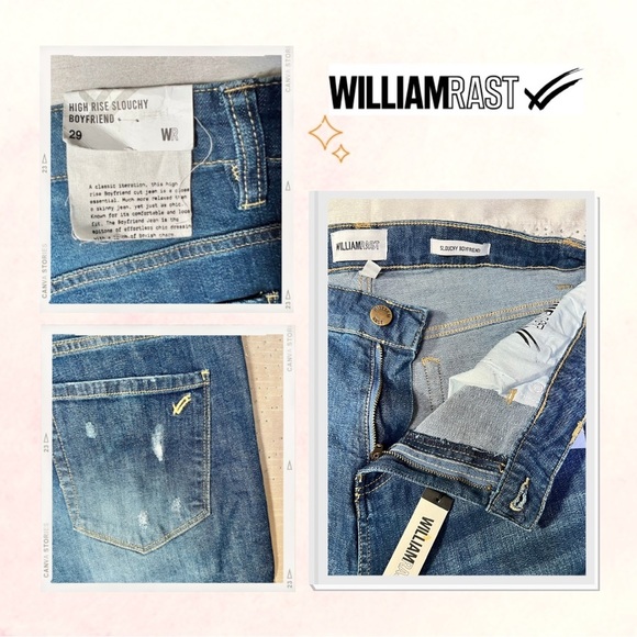 William Rast Slouchy Boyfriend Jeans Size 29 NWT - Picture 4 of 6